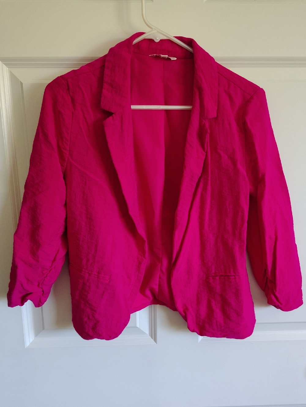 Candie's Hot Pink Open-Front Blazer